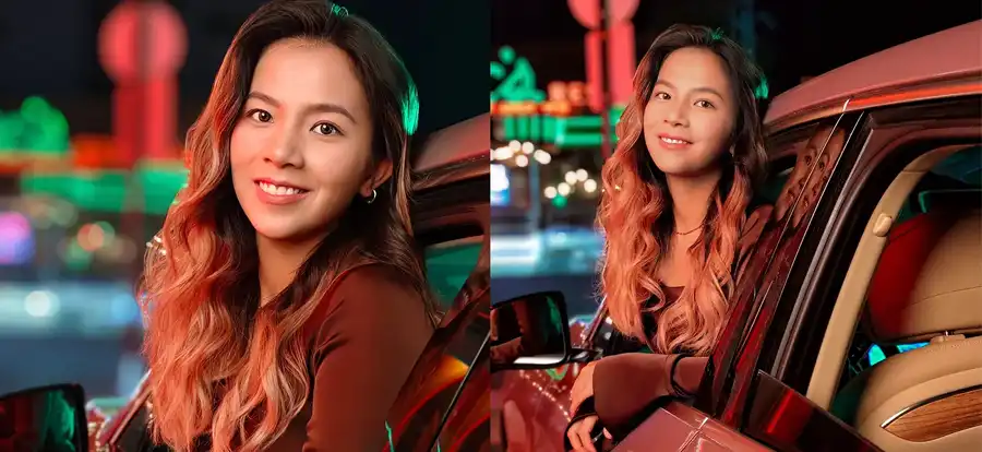 Low-light portrait samples from vivo V30 5G