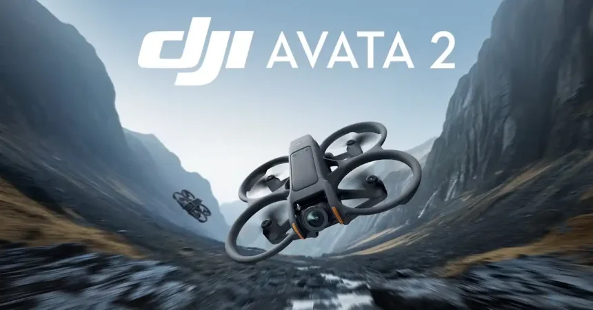 A picture of DJI Avata 2, a FPV drone, in action